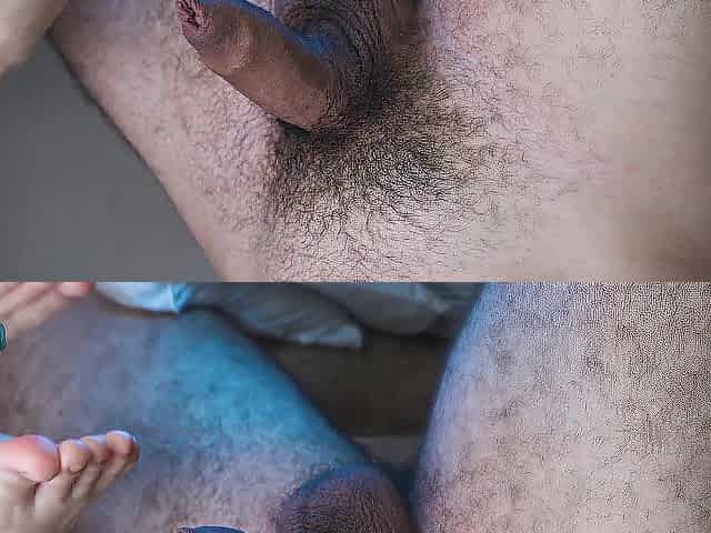 Marvelous pink feet - CUM ON FEET - giant spunk flow - Italian gal