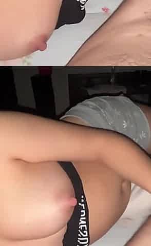 Perfect Natural Tits - Big Nipples - Homemade Fucking