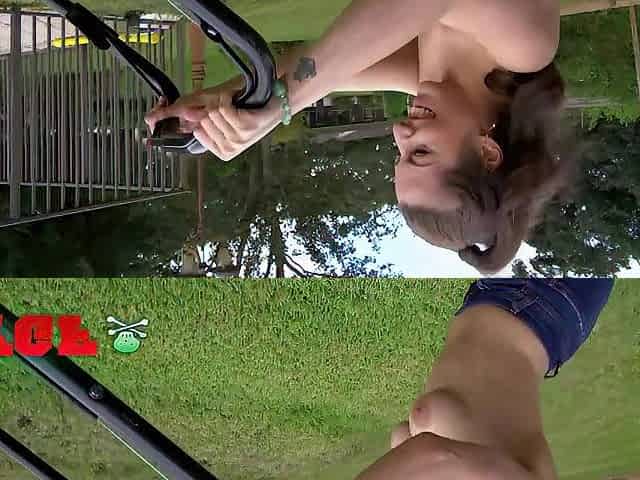 MY GF - Spencer Bradley Mows The Lawn Nude Until This babe Gets Spotted And Screwed By Concupiscent Sean