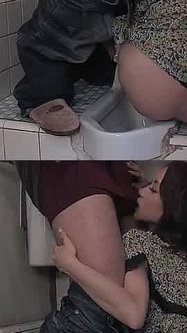 Neighbor Gets Blowjob in the Bathroom From Horny Asian MILF Shuri and Squirts All Over Her