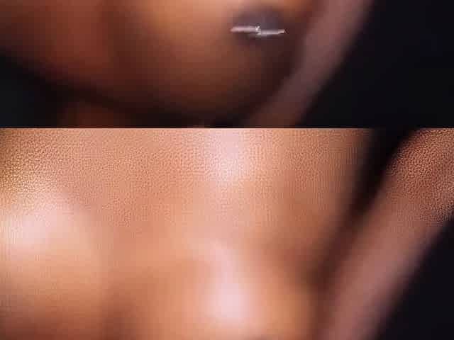 Ebony Amateur with Big Natural Tits Gets a POV Creampie