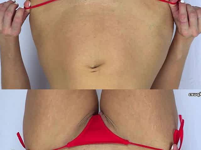 Anabelle Pync - Panty Ninja Red Micro Thong Teasing