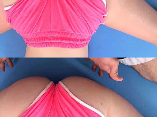 acrobatic anal sex with a redhead flexible teen