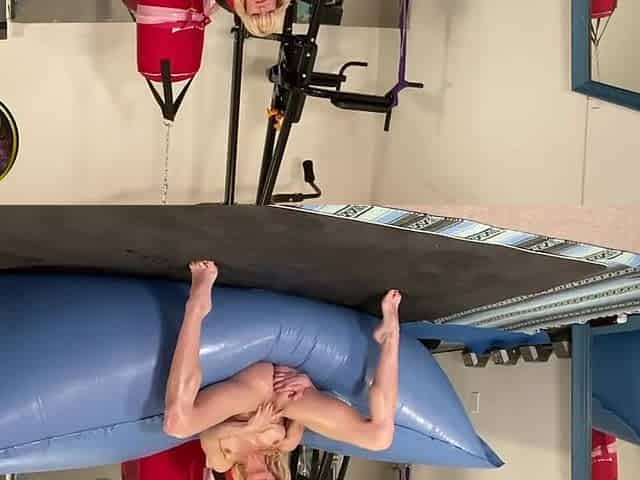 Siren Squirts on Giant Inflatable Pillow in the Gym - Full MILF Video on //serenesiren