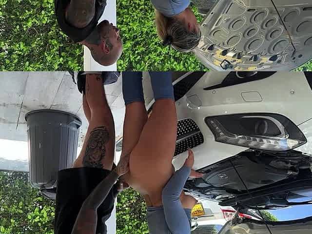 My Car Broke Down and He Ate My Pussy in Exchange for the Mechanic
