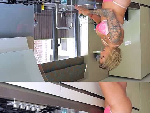 Big ass paige turnah is in the kitchen teasing with her