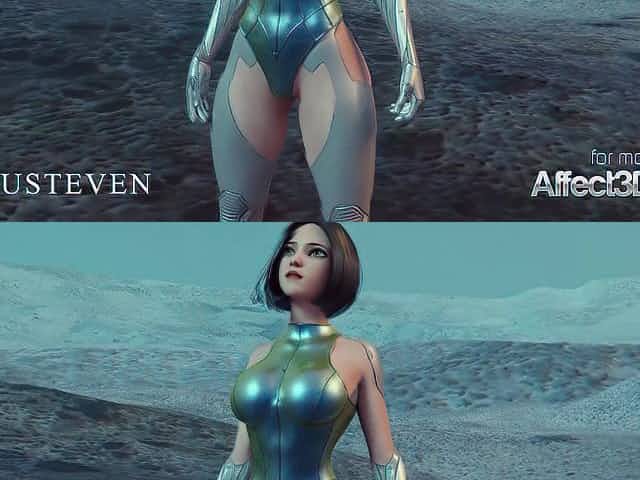 Big Tits Angelita fucked hard by a monster in a 3d animation