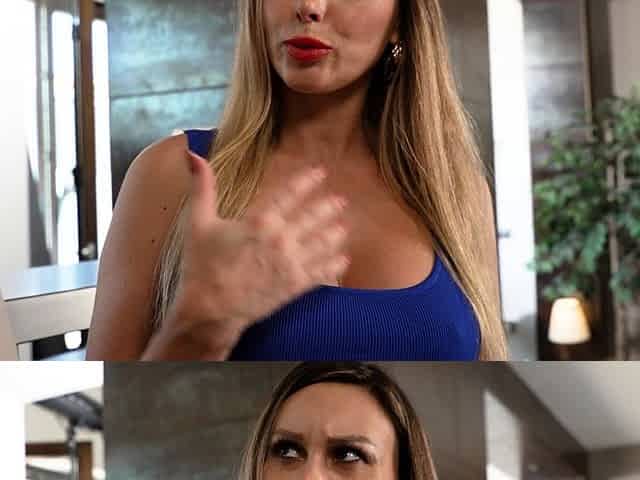Naughty Hottie Karina King Rubs Big Dick With Her Big Boobs