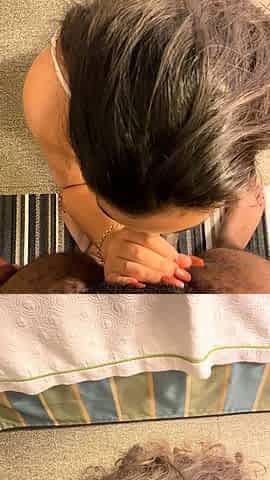 amateur interracial blowjob