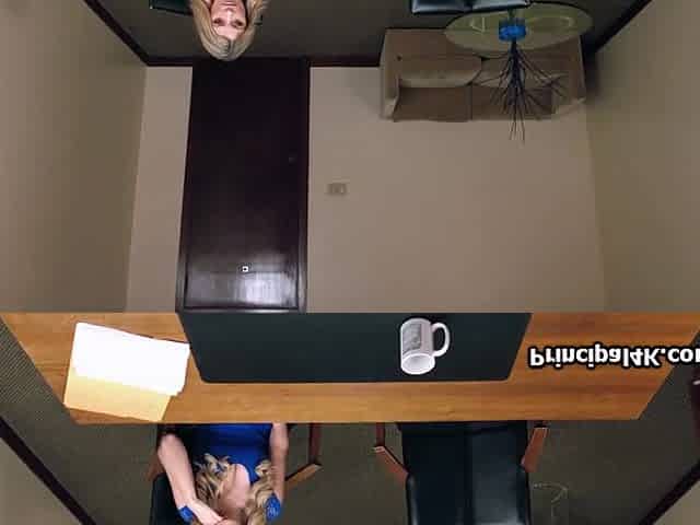 Spy Camera - Large-breasted Cougar Called In After The Principal Found Smut