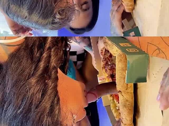 Cuties Night with 2 lascivious Whores Turns Into A Trio with Pizza Man