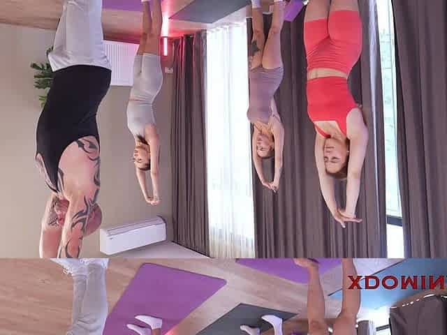 Yoga Teacher Anal Fucked His Student by Massive Huge Cock in Front of Class