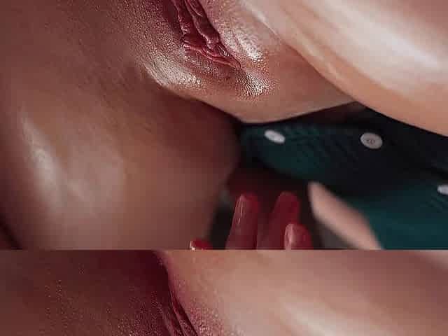 Gorgeous Moist & Oily Snatch & Breasts Closeup