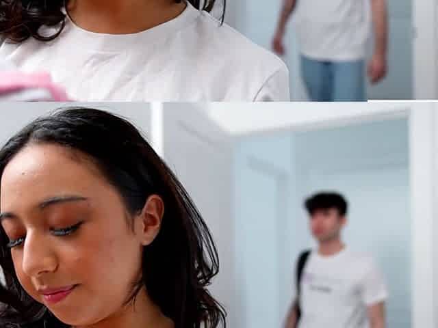 Teen stepsister makes it up to stepbro