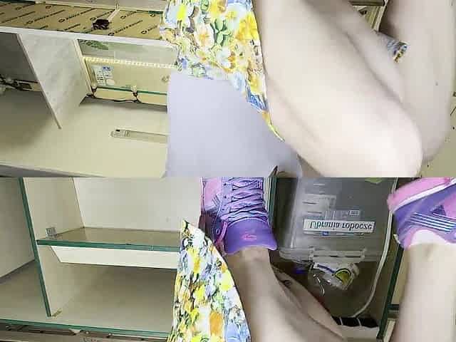This hot gal truly needs some cash so I gave her some work for additional money - voyeur upskirt pov