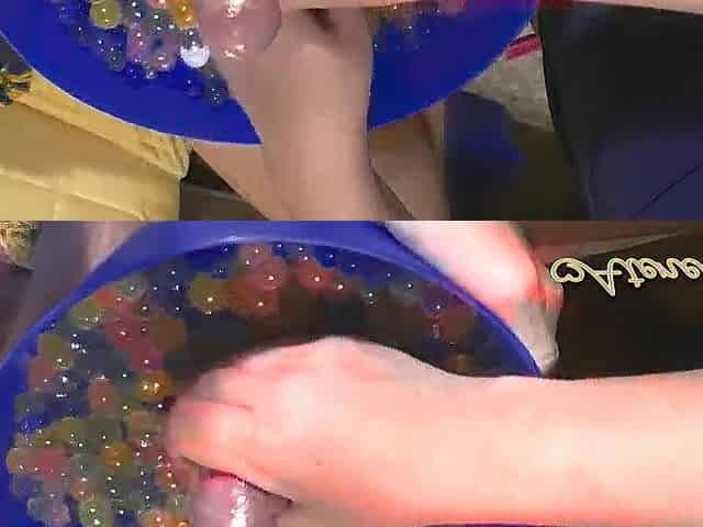 Massage sensitive oil and balls