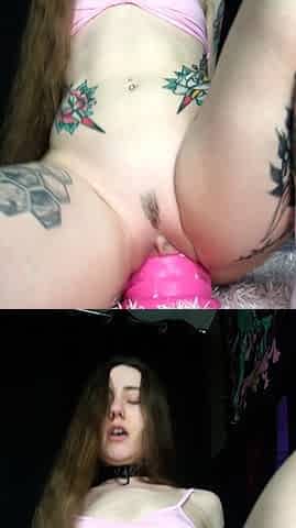 Brunette solo honey shows her masturbating skills