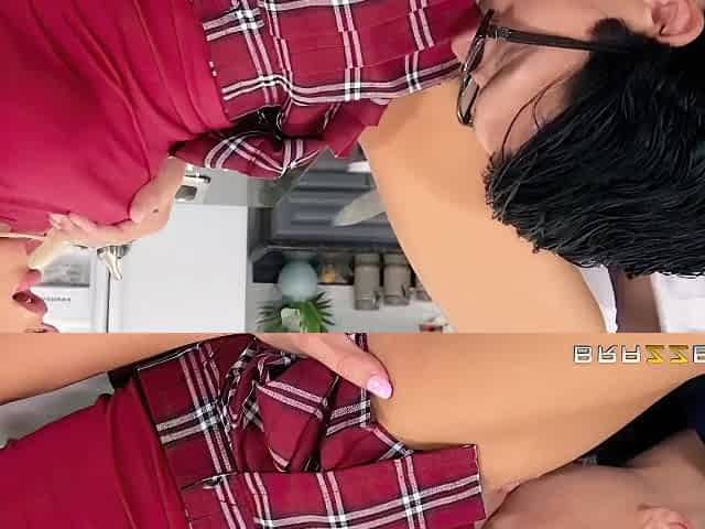 Get Banged In The Kitchen - Naomi Woods, Osa Lovely And Xander Corvus