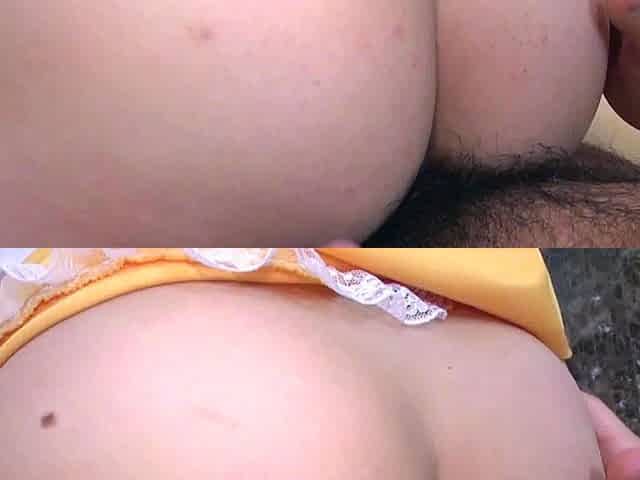 Small titted asian teen Sevil take a giant cock