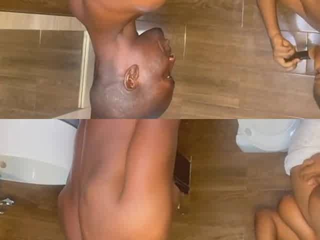 That babe ask me to fuck her in the latrine and her juice cunt cream like not ever previous to