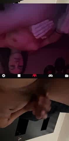 Random teen fucks her dildo on chat