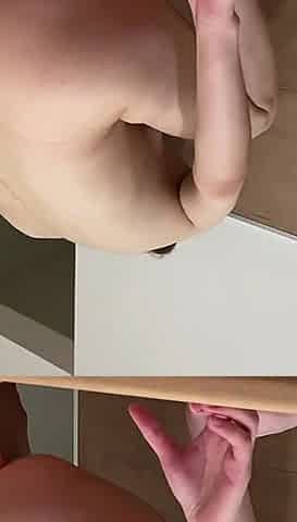 Ass Fucking with Dildo on the Kitchen Table and Ass Fingering