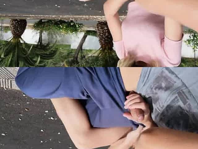 Public Handjob Gone Wrong - Almost Caught!