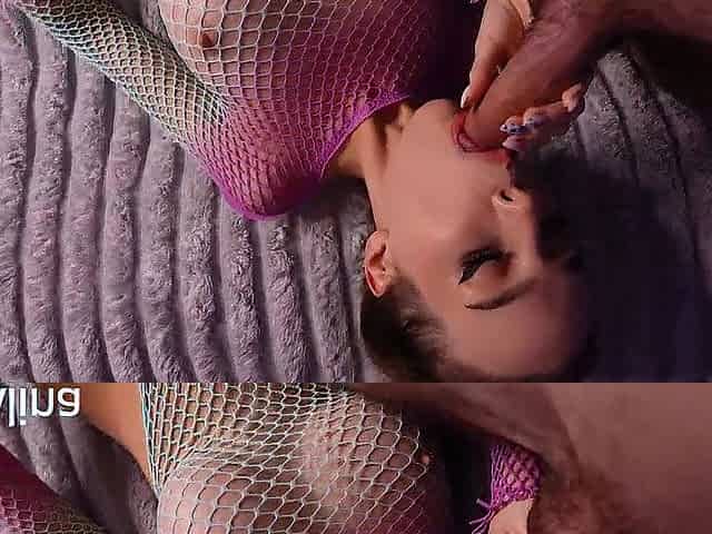 Gently drilled a hotty throughout fishnet and cum all over her butt - Fox Alina