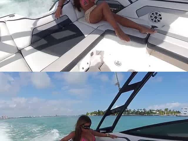 Bikini Tease on a boat