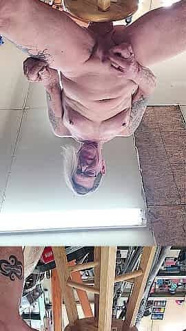 Sissy rides large sex tool