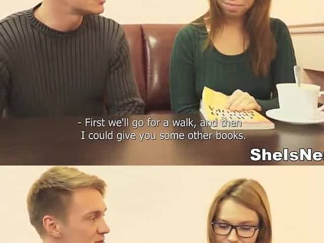 Nerdy Russian Teen 18+ Gets Facialized