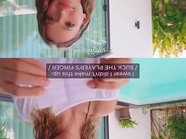 Busty stepsister explores passionate truth or dare encounter