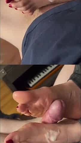 25 Cumshots on Feet, Toes, Sandals and Soles