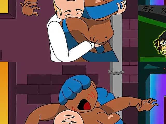 Dumpster Diving: Screwing A Large Butt Boob Chunky Prostitute In An Alley 2D Animation Toon Manga Movie scene