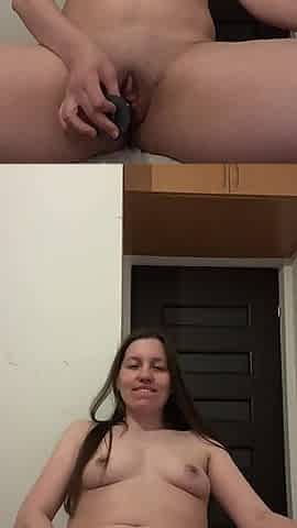 Black Dildo in Pussy