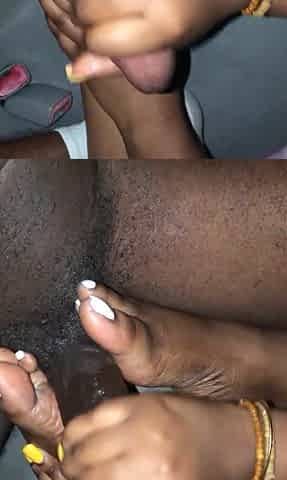 That babe said me to jump in the backseat and gave me a FootJob & Tugjob