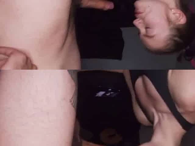 Teen Babe Sucks Big Cock for a Facial