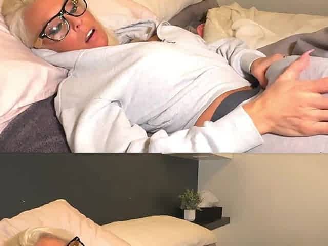 Futa Horny in Bed with Facial Cumshot!