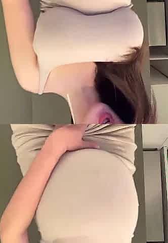 My stepmom shows her elastic booty and large milky melons