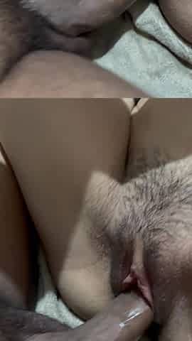 Chubby Pussy Taking Dry Cock