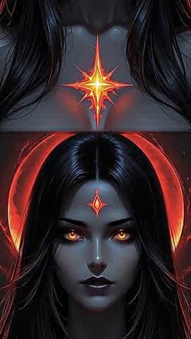Shadow Assassin Warrior Woman with Jet Black Hair and Amber Eyes Dark Fantasy Portrait Ai Art Slideshow