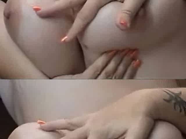 big beautiful woman Playing with DD's Titties Massage Booby Play Large Nipps - Not HD