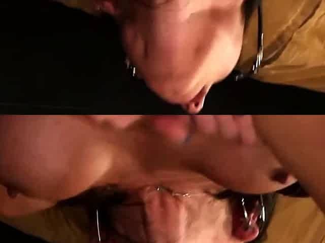 Horny brunette stepmom always ready for stepson's meatpole