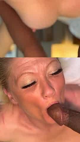 His MILF's Throat Is Stretched by a Monster BBC Jawbreaker