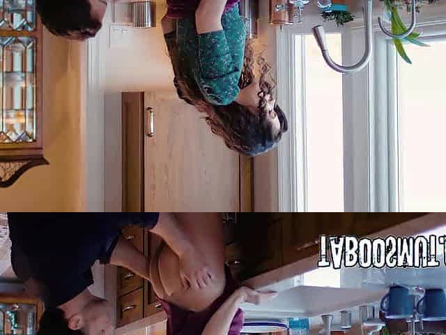Spouse Rails His Cheating Wife Doggy style Against Kitchen Counter - Victoria Voxxx