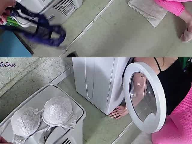 Screwing my Step Sister in the large Booty during the time that this babe's Stuck in the washing machine!