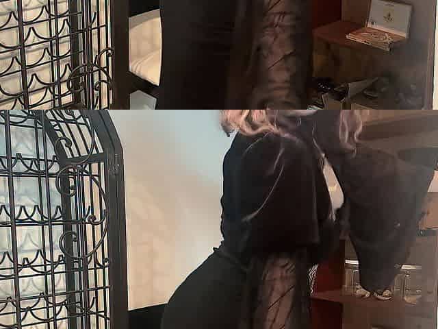 POV: Emo angel misses her dad so this babe makes a stripping movie for him