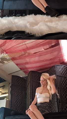 BTS MM Posing And Undressing White Crop N Polka Dot Petticoat N Heels Full Episode