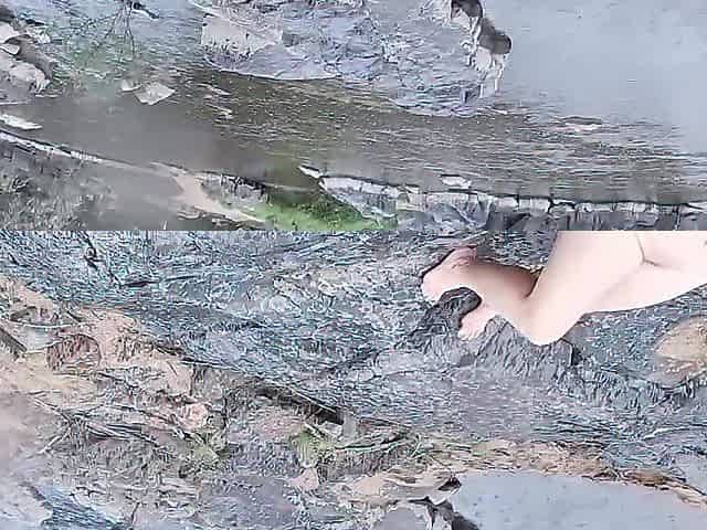 Outdoor Stripped Underwater Banging