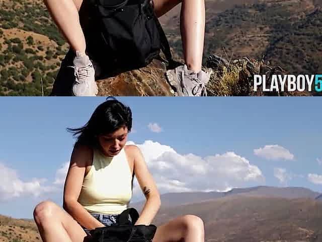 Petite body latin teen playgirl exposes her exposed body fully outdoor
